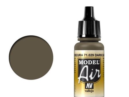 Vallejo 71029 Model Air Dark Earth 17 ml Acrylic Airbrush Paint Fashion