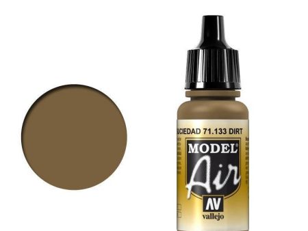 Vallejo 71133 Model Air Dirt 17 ml Acrylic Airbrush Paint Cheap