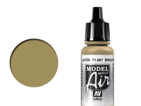 Vallejo 71067 Model Air Bright Brass 17 ml Acrylic Airbrush Paint For Cheap