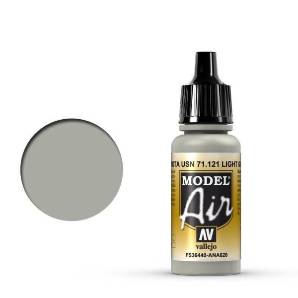 Vallejo 71121 Model Air Light Gull Gray 17 ml Acrylic Airbrush Paint Online Hot Sale