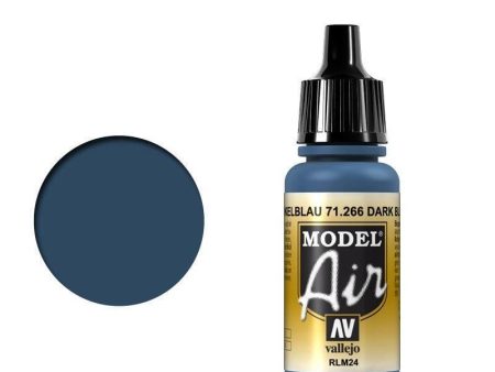 Vallejo 71266 Model Air Dark Blue RLM24 17 ml Acrylic Airbrush Paint Online Sale