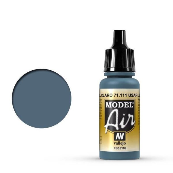 Vallejo 71111 Model Air USAF Light Blue 17 ml Acrylic Airbrush Paint Hot on Sale