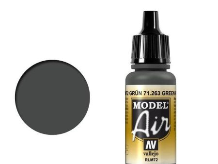 Vallejo 71263 Model Air Green RLM72 17 ml Acrylic Airbrush Paint Online Hot Sale