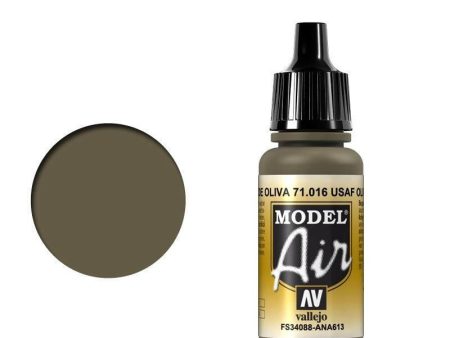 Vallejo 71016 Model Air USAF Olive Drab 17 ml Acrylic Airbrush Paint Discount