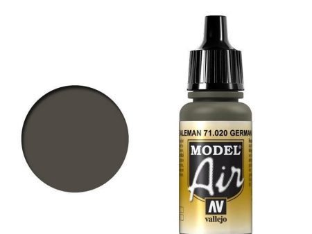 Vallejo 71020 Model Air German Green 17 ml Acrylic Airbrush Paint Online now