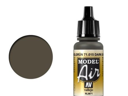 Vallejo 71015 Model Air Dark Green RLM71 17 ml Acrylic Airbrush Paint Cheap