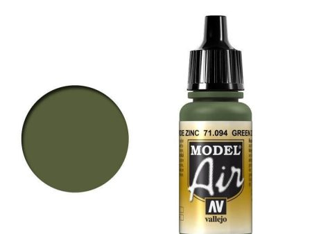 Vallejo 71094 Model Air Green Zinc Chromate 17 ml Acrylic Airbrush Paint For Discount