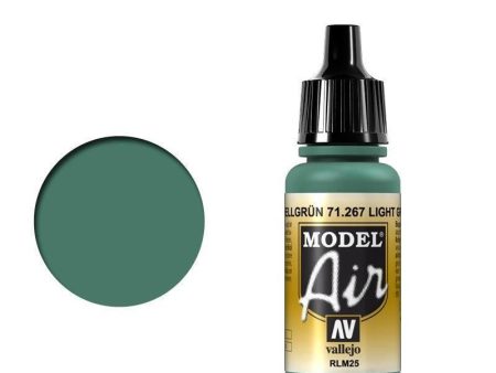 Vallejo 71267 Model Air Light Green RLM25 17 ml Acrylic Airbrush Paint Fashion