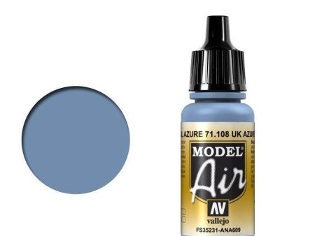 Vallejo 71108 Model Air UK Azure Blue 17 ml Acrylic Airbrush Paint Online Hot Sale