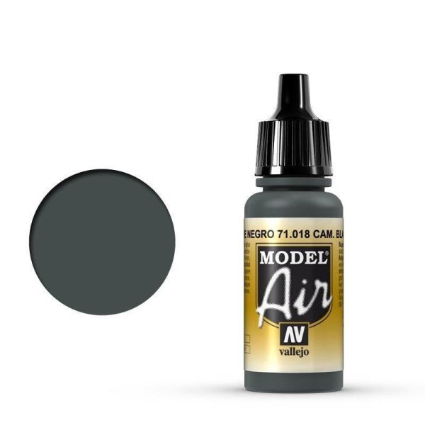 Vallejo 71018 Model Air CamBlack Green 17 ml Acrylic Airbrush Paint Online