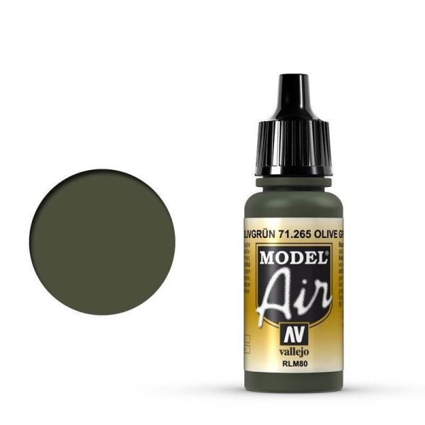 Vallejo 71265 Model Air Olive Green RLM80 17 ml Acrylic Airbrush Paint Online Hot Sale