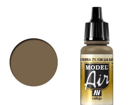 Vallejo 71136 Model Air IJA Earth Brown 17 ml Acrylic Airbrush Paint Cheap