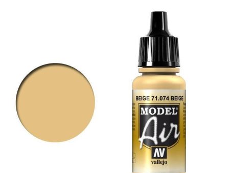 Vallejo 71074 Model Air Beige 17 ml Acrylic Airbrush Paint Supply