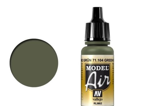 Vallejo 71104 Model Air Green RLM62 17 ml Acrylic Airbrush Paint Online