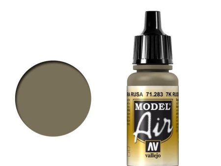 Vallejo 71283 Model Air 7K Russian Tan 17 ml Acrylic Airbrush Paint Sale