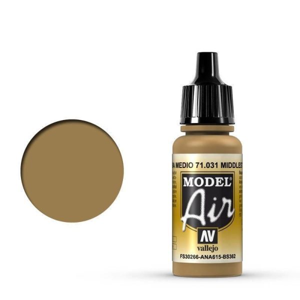 Vallejo 71031 Model Air Middlestone 17 ml Acrylic Airbrush Paint Online Sale