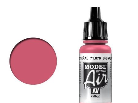 Vallejo 71070 Model Air Signal Red 17 ml Acrylic Airbrush Paint Fashion