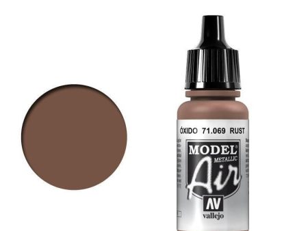 Vallejo 71069 Model Air Rust 17 ml Acrylic Airbrush Paint For Cheap