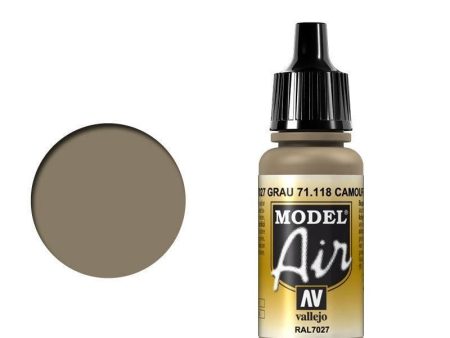 Vallejo 71118 Model Air Camouflage Gray 17 ml Acrylic Airbrush Paint on Sale