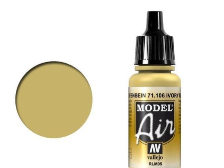 Vallejo 71106 Model Air Ivory RLM05 17 ml Acrylic Airbrush Paint Fashion