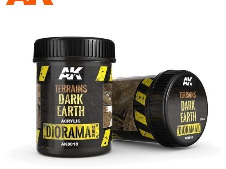 AK Interactive - Dioramas - Terrains Dark Earth 250ml Hot on Sale