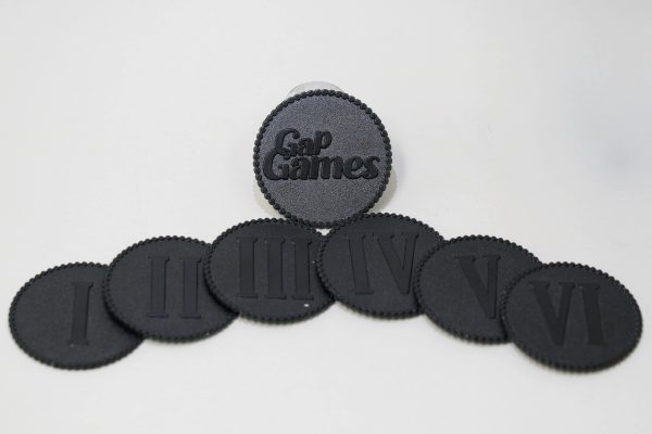 Gap Games Deluxe Metal 40mm Objective Tokens Online now