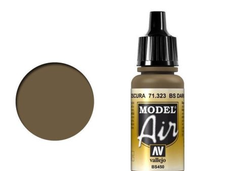 Vallejo 71323 Model Air BS Dark Earth 17 ml Acrylic Airbrush Paint Online Hot Sale