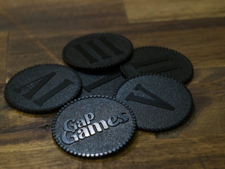 Gap Games Deluxe Metal 40mm Objective Tokens Online now