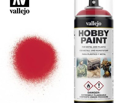 Vallejo 28023 Aerosol Bloody Red 400ml Hobby Spray Paint - Pick-Up Instore Only Discount